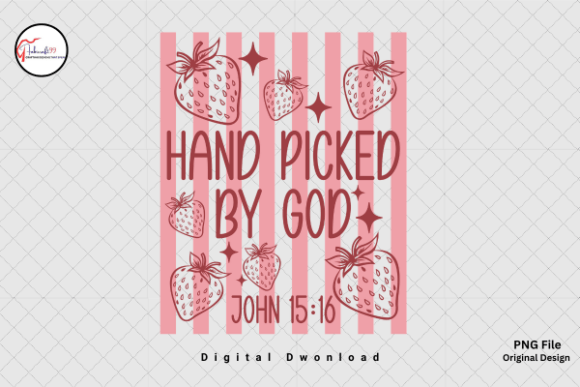 Bible Verse Christian Strawberry PNG for T-Shirt Designs