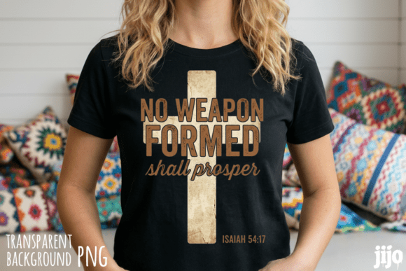 Christian Cross Scripture Religious PNG for T-Shirt Designs