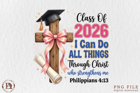 Christian Graduation PNG for T-Shirt Designs