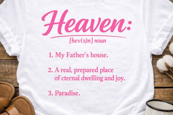 Heaven Definition Faith Christian PNG T-Shirt Designs