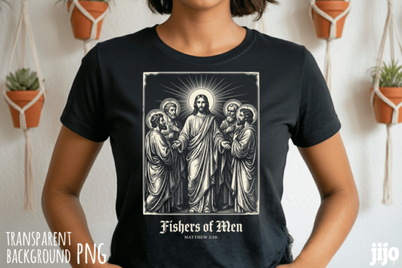 Jesus Christian Matthew Apostles PNG for T-Shirt Designs